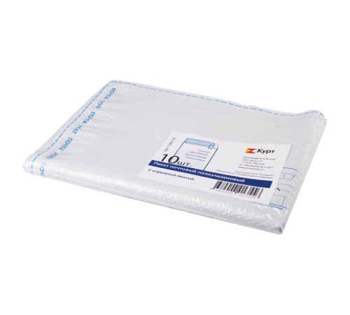 Конверт-пакеты ПОЛИЭТИЛЕН E4 (280х380 мм) до 500 л., отрывная лента, 