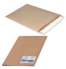 Конверт-пакеты С5 плоские (162х229 мм), до 90 листов, крафт-бумага, отрывная полоса, КОМПЛЕКТ 25 шт., 357707.25