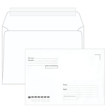 Конверты С5 (162х229 мм), отрывная лента, 