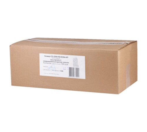 Конверты С5 (162х229 мм), отрывная лента, 