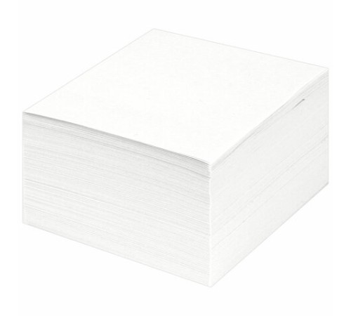 Блок для записей STAFF непроклеенный, куб 8х8х4 см, белый, белизна 90-92%, 126368