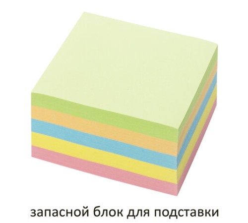 Блок для записей ОФИСМАГ непроклеенный, куб 9х9х5 см, цветной, 127801