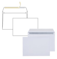 Конверты С4 (229х324 мм), отрывная лента, 90 г/м2, КОМПЛЕКТ 250 шт., внутренняя запечатка, С4.01С.250