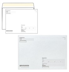 Конверты С4 (229х324 мм), отрывная лента, 