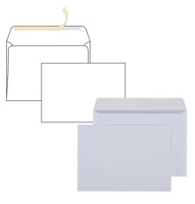 Конверты С5 (162х229 мм), отрывная лента, 80 г/м2, КОМПЛЕКТ 1000 шт., внутренняя запечатка, С5.01С