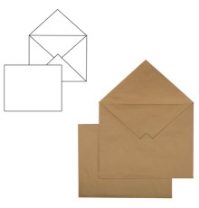 Конверты С3+ (360х460 мм), КРАФТ, без клея, 90 г/м2, КОМПЛЕКТ 500 шт., треугольный клапан, 460ТК