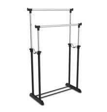 Вешалка для плечиков SHT-WR4150, 1615х860х440 мм, пластик/металл, черная/хром