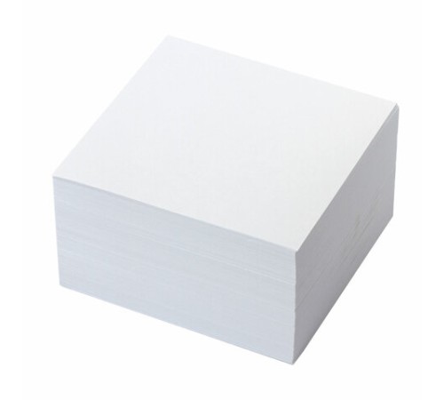 Блок для записей BRAUBERG проклеенный, куб 9х9х5 см, белый, белизна 95-98%, 129195