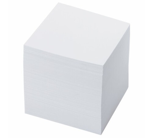 Блок для записей BRAUBERG проклеенный, куб 9х9х9 см, белый, белизна 95-98%, 129203