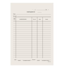 Бланк бухгалтерский типографский 