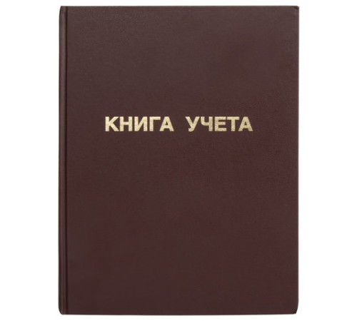 Книга учета 96 л., клетка, твердая, бумвинил, блок офсет, А4 210х265 мм, STAFF, 130042