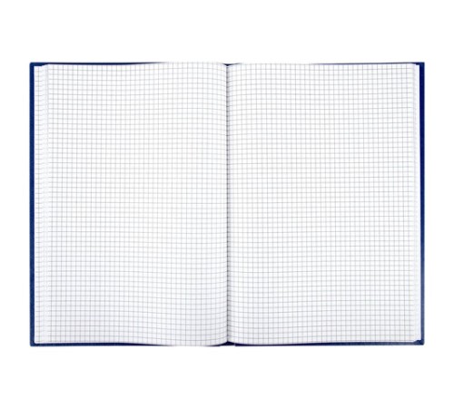 Книга учета 96 л., клетка, твердая, бумвинил, блок офсет, А4 200х290 мм, BRAUBERG, синяя, 130069