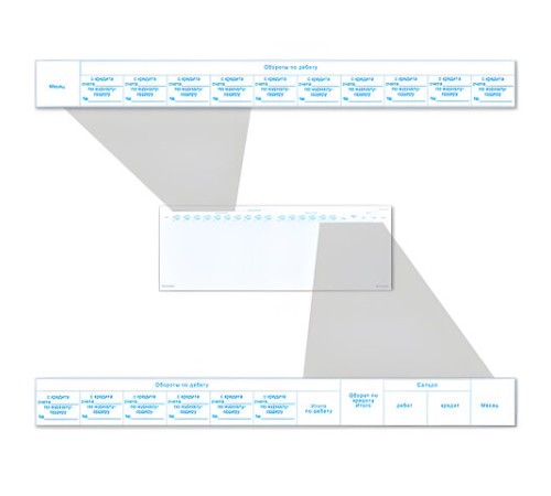 Главная книга, форма ОКУД 0504072, 48 л., картон, блок офсет, А4 292х200 мм, STAFF, 130075