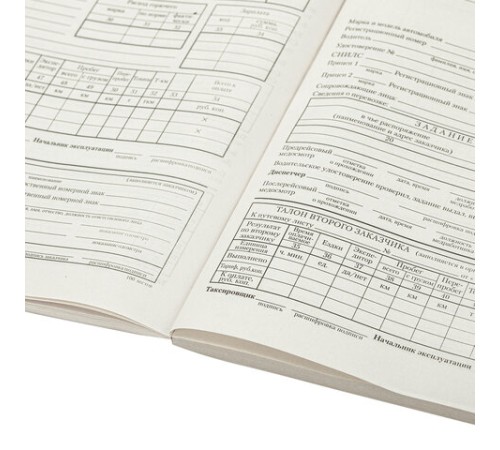 Бланк бухгалтерский типографский 