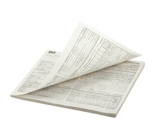 Бланк бухгалтерский типографский 