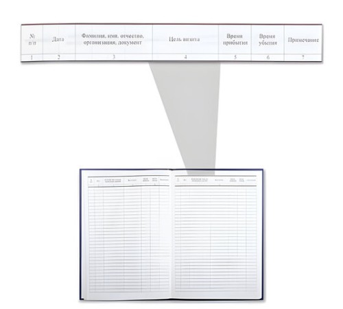 Журнал регистрации посетителей, 96 л., бумвинил, блок офсет, фольга, А4 200х290 мм, BRAUBERG, 130151