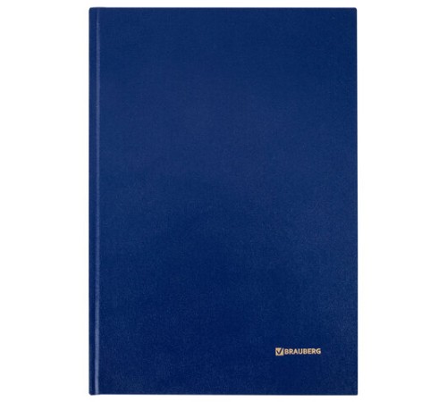 Книга учета 160 л., клетка, твердая, бумвинил, блок офсет, А4 200х290 мм, BRAUBERG, 130182