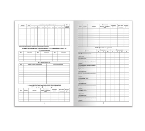 Медицинская карта ребёнка, форма № 026/у-2000, 16 л., картон, А4 (200x280 мм), синяя, STAFF, 130189