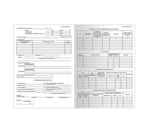 Бланк бухгалтерский, офсет плотный, 