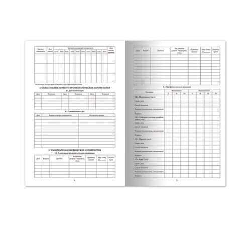 Медицинская карта ребёнка, форма № 026/у-2000, 16 л., картон, А4 (200x280 мм), универсальная, STAFF, 130211
