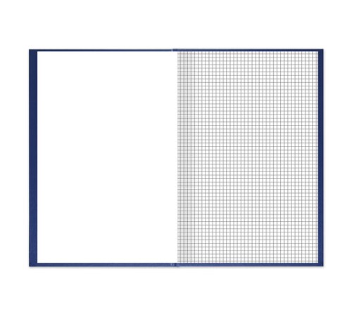 Книга учета 144 л., клетка, твердая, бумвинил, блок офсет, А4 200х290 мм, BRAUBERG, синий, 130226