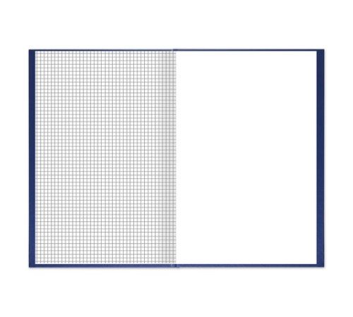 Книга учета 144 л., клетка, твердая, бумвинил, блок офсет, А4 200х290 мм, BRAUBERG, синий, 130226