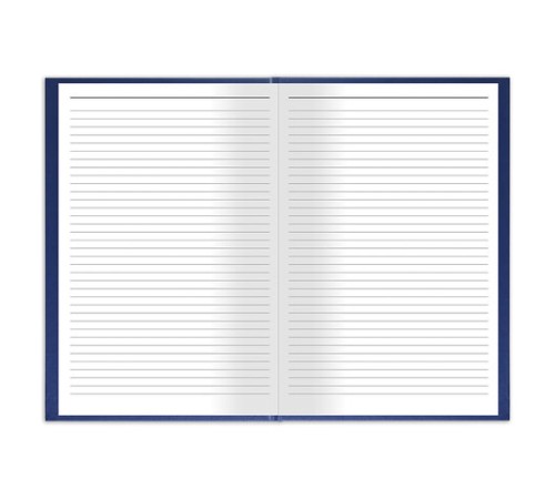 Книга учета 144 л., линия, твердая, бумвинил, блок офсет, А4 200х290 мм, BRAUBERG, синий, 130227