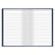 Книга учета 144 л., линия, твердая, бумвинил, блок офсет, А4 200х290 мм, BRAUBERG, синий, 130227