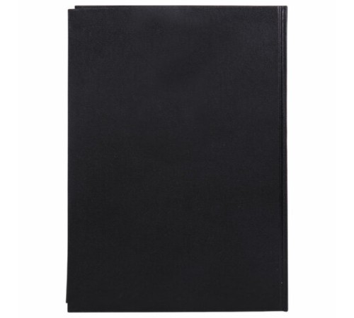 Книга учета 96 л., клетка, твердая, бумвинил, офсет, герб, А4 (200х290 мм), BRAUBERG, черная, 130275