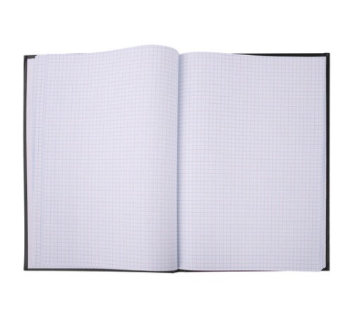 Книга учета 96 л., клетка, твердая, бумвинил, офсет, герб, А4 (200х290 мм), BRAUBERG, черная, 130275