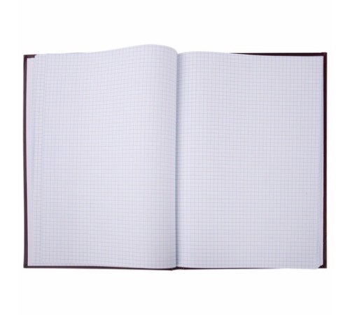 Книга учета 96 л., клетка, твердая, бумвинил, офсет, герб, А4 (200х290 мм), BRAUBERG, бордовая, 130276