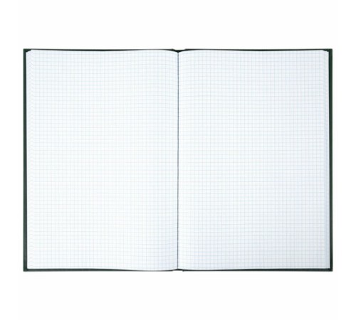 Книга учета 96 л., клетка, твердая, бумвинил, офсет, наклейка, А4 (200х290 мм), BRAUBERG, зеленая, 130280