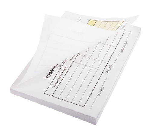 Товарный чек 2-слойный самокопирующийся, А6 100х147 мм, КОМПЛЕКТ 5 книжек по 50 шт., STAFF, 130288