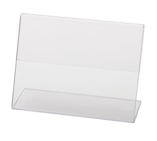 Держатели для ценников, 80х60 мм, КОМПЛЕКТ 10 шт., оргстекло, BRAUBERG, 290409