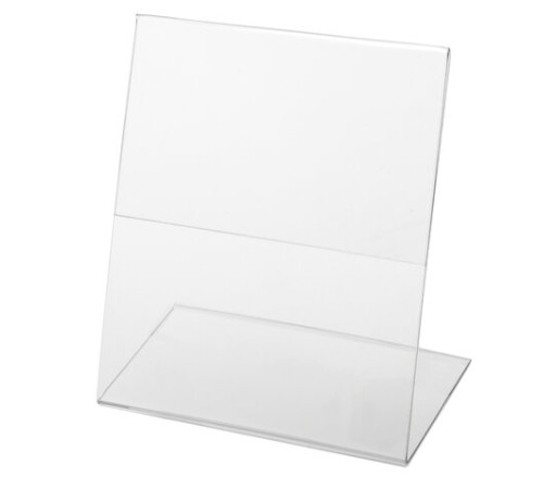 Подставка настольная для рекламных материалов ВЕРТИКАЛЬНАЯ (150х105 мм), А6, односторонняя, BRAUBERG, 290414