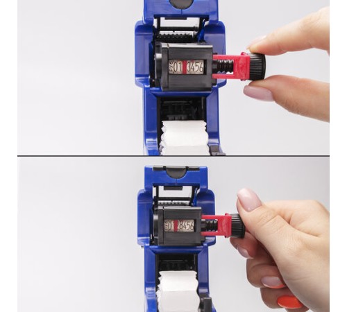 Этикет-пистолет однострочный, волнистая лента 22x12 мм, 8 символов, BRAUBERG, 290436