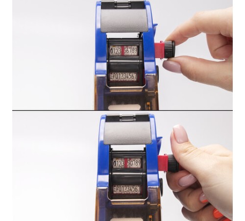 Этикет-пистолет двухстрочный, прямоугольная и волнистая лента 26x16 мм, 2х10 символов, BRAUBERG, 290438