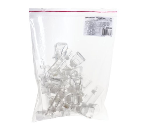 Держатели-прищепки, КОМПЛЕКТ 10 шт., широкий зажим 80 мм, максимальный диаметр захвата до 32 мм, FX-CLAMP, 202004