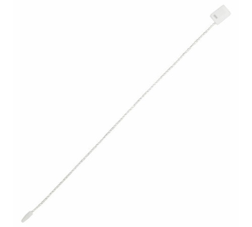 Биркодержатели веревочные с пластиковой пломбой 17 см, STAFF, КОМПЛЕКТ 1000 штук, белые, 291275