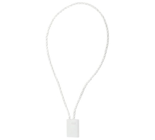 Биркодержатели веревочные с пластиковой пломбой 17 см, STAFF, КОМПЛЕКТ 1000 штук, белые, 291275