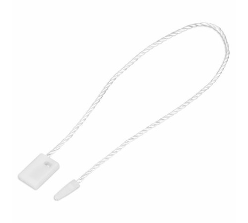 Биркодержатели веревочные с пластиковой пломбой 17 см, STAFF, КОМПЛЕКТ 1000 штук, белые, 291275