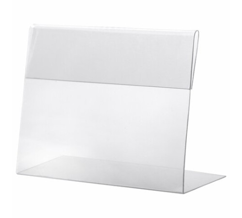 Держатели для ценников, 70х50 мм, КОМПЛЕКТ 20 шт., ПЭТ, 0,5 мм, BRAUBERG, 291278