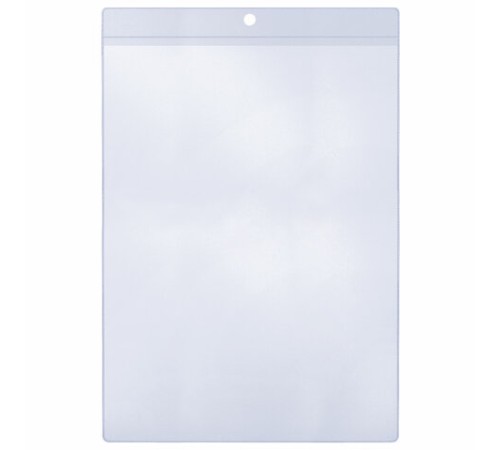 Карман информационный подвесной, ценникодержатель А4, КОМПЛЕКТ 25 шт., ПВХ, BRAUBERG, 291284