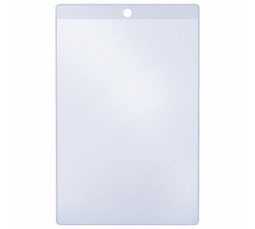 Карман информационный подвесной, ценникодержатель А5, КОМПЛЕКТ 50 шт., ПВХ, BRAUBERG, 291285