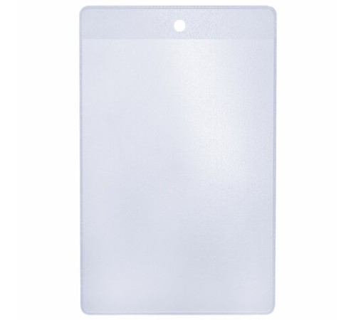 Карман информационный подвесной, ценникодержатель А6, КОМПЛЕКТ 50 шт., ПВХ, BRAUBERG, 291286