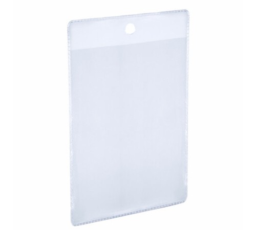 Карман информационный подвесной, ценникодержатель А6, КОМПЛЕКТ 50 шт., ПВХ, BRAUBERG, 291286