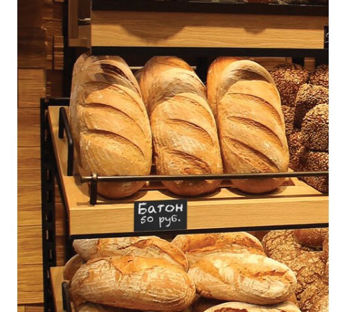 Ценник для мелового маркера А7 (7,4х10,5 см), КОМПЛЕКТ 10 шт., 3 мм, ПВХ, ЧЕРНЫЙ, BRAUBERG, 291289