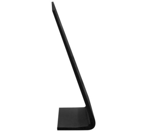 Табличка меловая настольная А4 (21x29,7 см), L-образная, горизонтальная, ПВХ, ЧЕРНАЯ, BRAUBERG, 291291