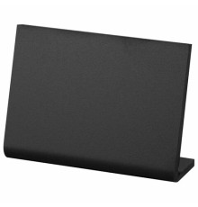 Ценник L-образный для мелового маркера A6 (10,5x14,8 см), КОМПЛЕКТ 10 шт., ПВХ, ЧЕРНЫЙ, BRAUBERG, 291295