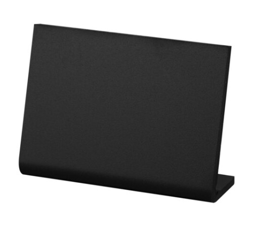 Ценник L-образный для мелового маркера A7 (7,4x10,5 см), КОМПЛЕКТ 10 шт., ПВХ,ЧЕРНЫЙ, BRAUBERG, 291296